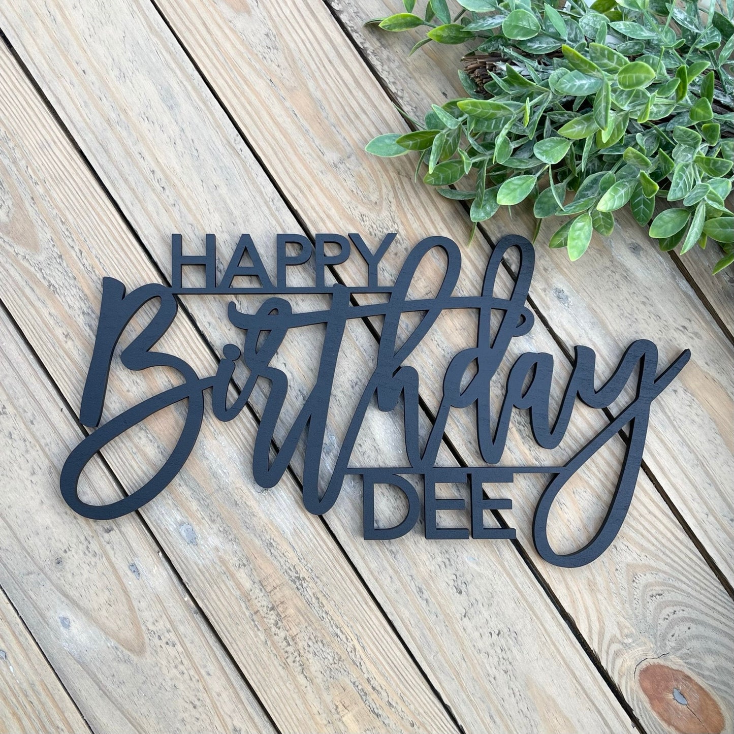 Happy Birthday Milestone Sign with Name