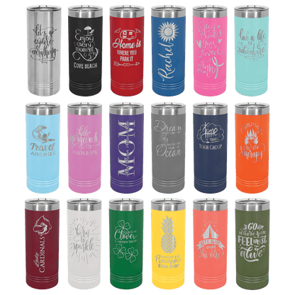 22 oz. Skinny Tumbler with Slider Lid