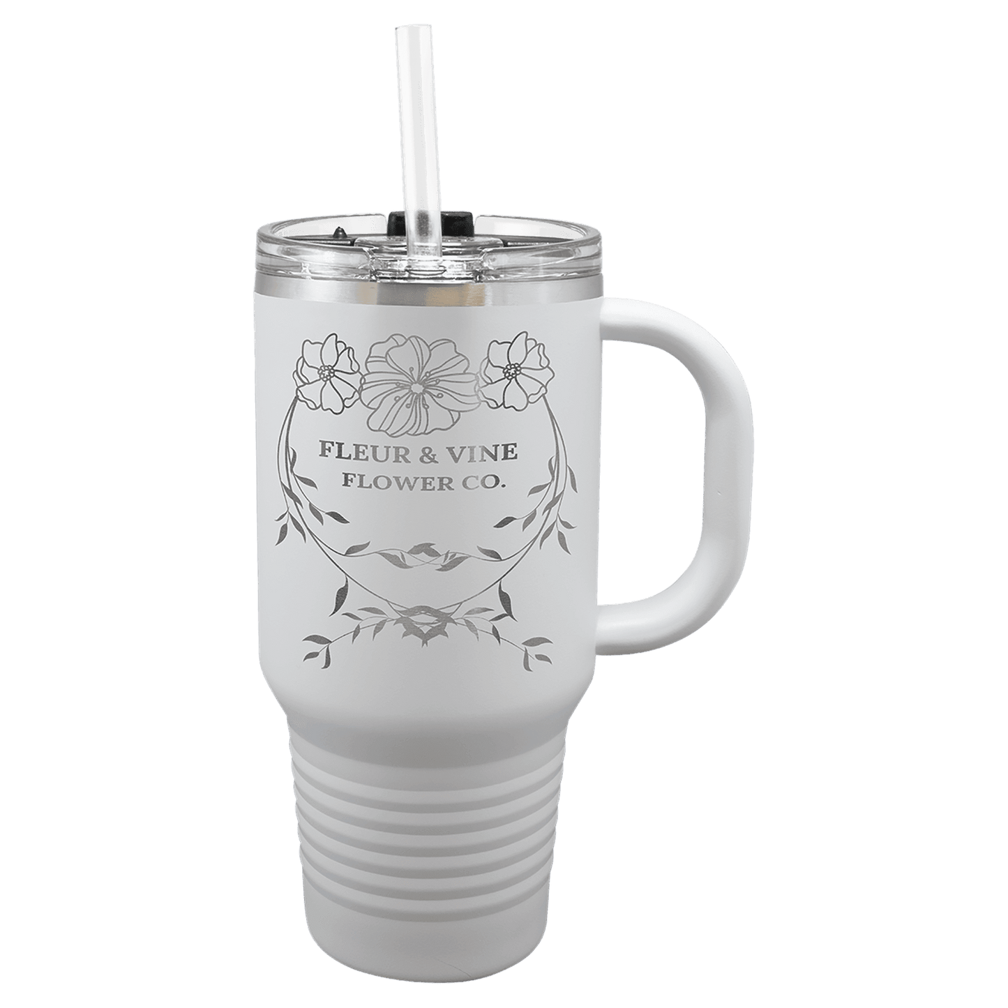 32 oz. Travel Mug with Snap Lid and Straw