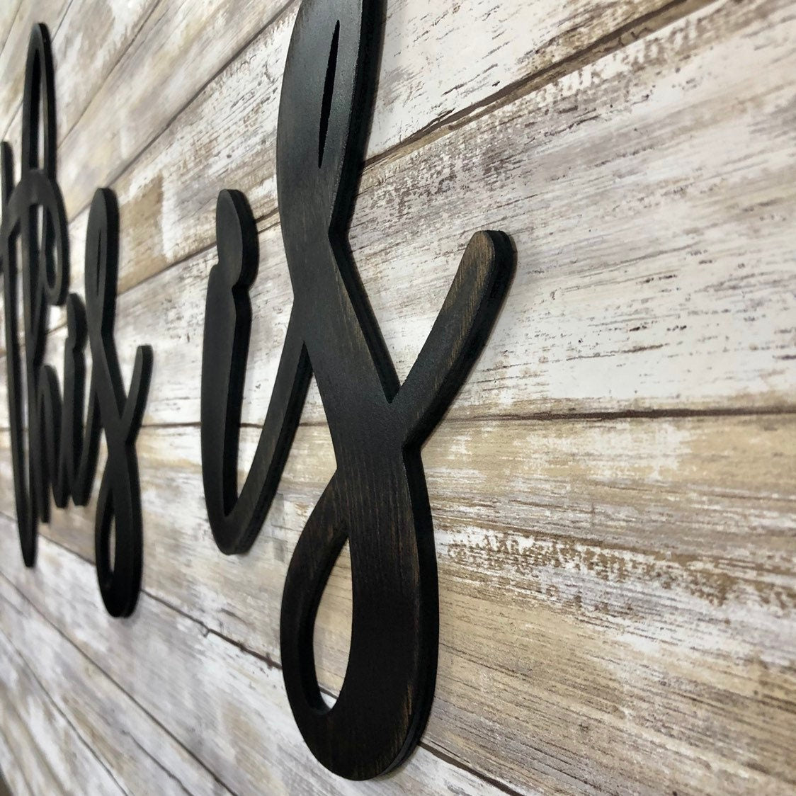 This Is Us Wood Sign - Farmhouse Family Name Wall Decor - Gallery Wall Home Wall Sign - Custom Signs with Text