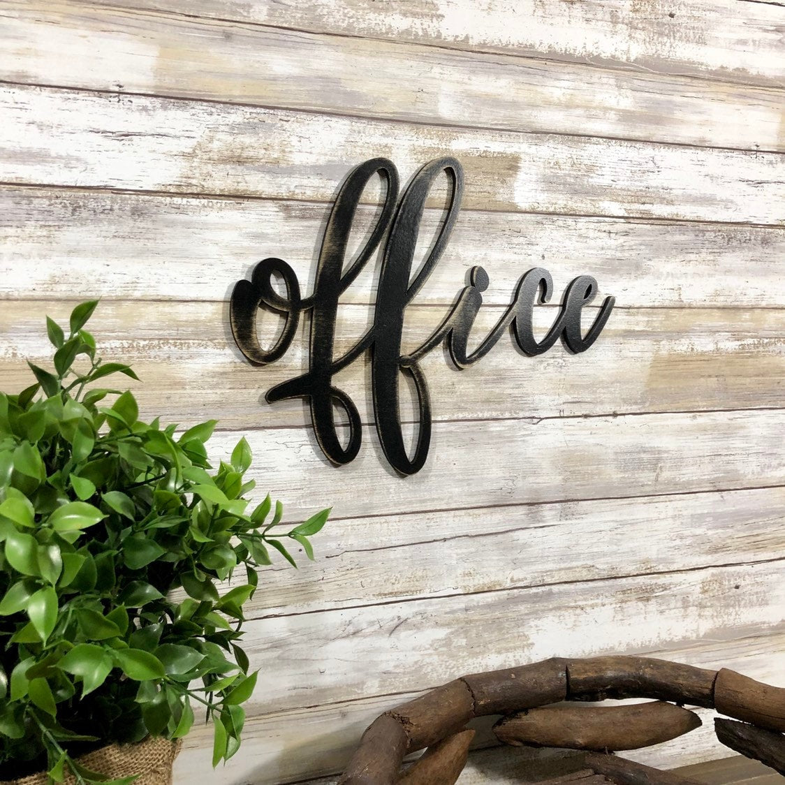 Large Office Wood Sign - Custom Home Office Decor - WFH Gift for Coworker