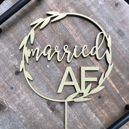 Married AF Cake Topper