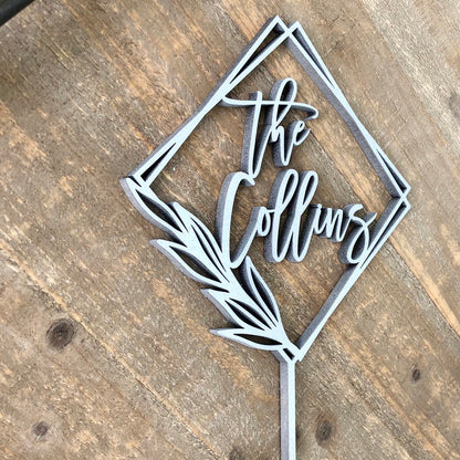 Wedding Script Cake Topper