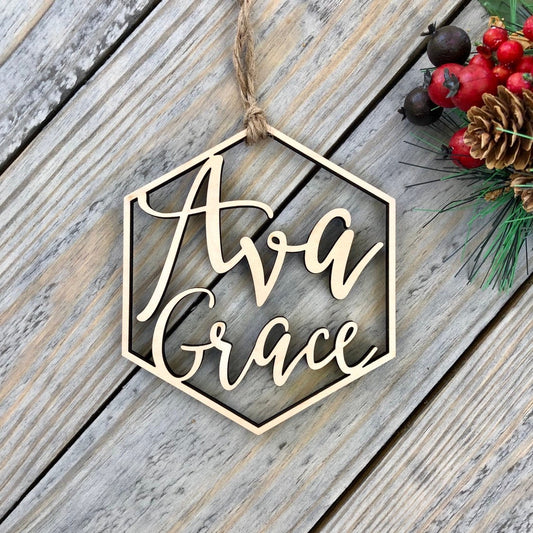 Personalized Kids Christmas Ornament 2025 - Custom Children’s Name Ornament - Grandchild Trendy Ornaments