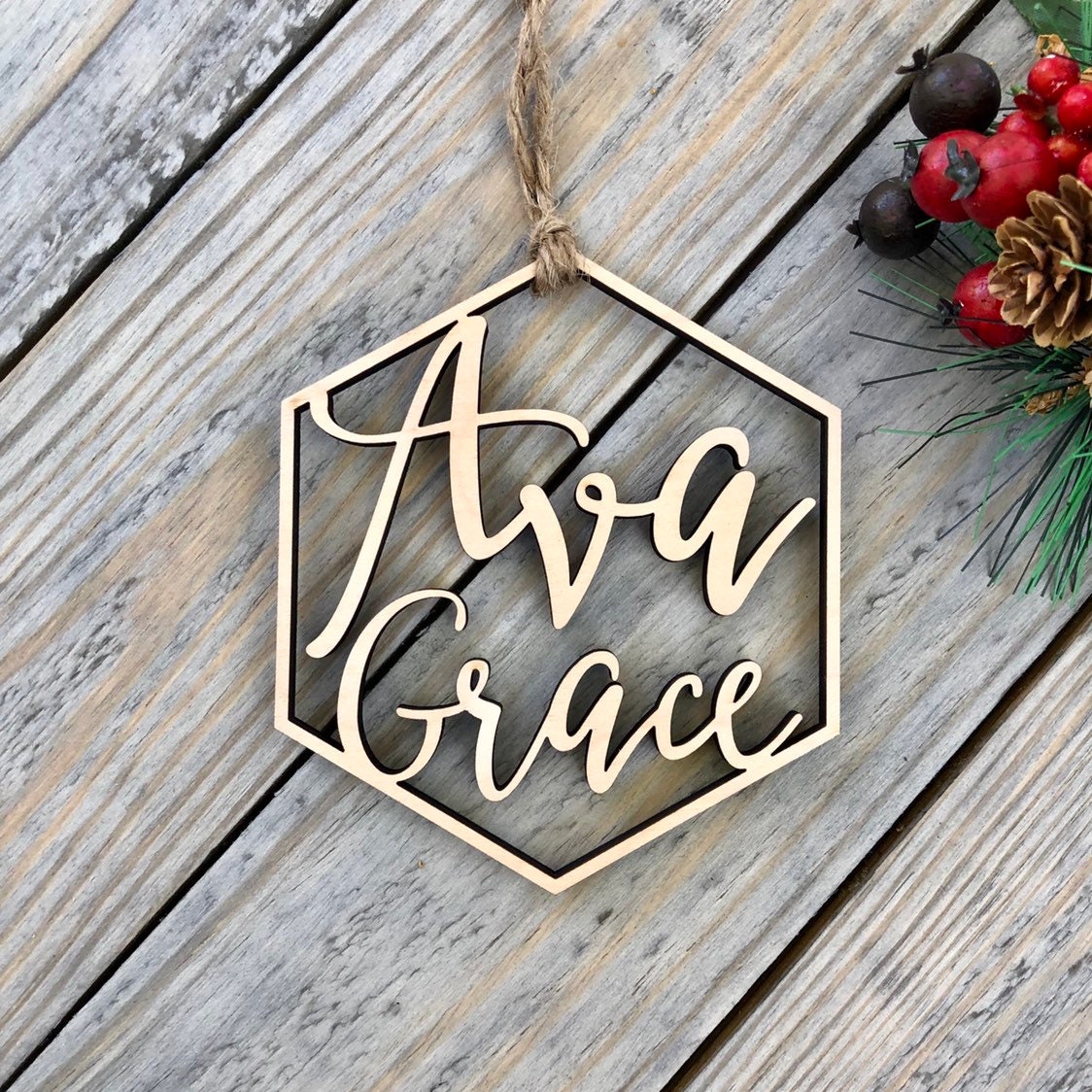 Personalized Kids Christmas Ornament 2025 - Custom Children’s Name Ornament - Grandchild Trendy Ornaments