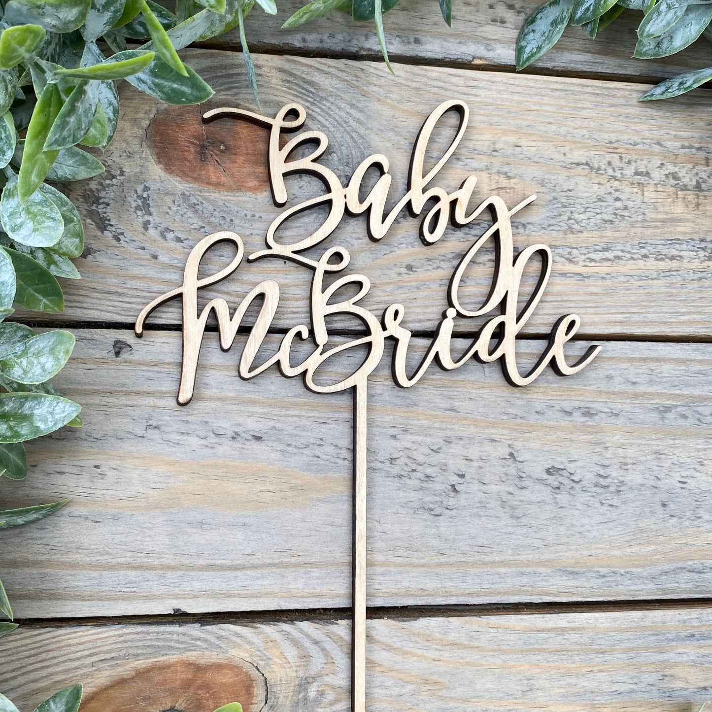 Baby Name Cake Topper