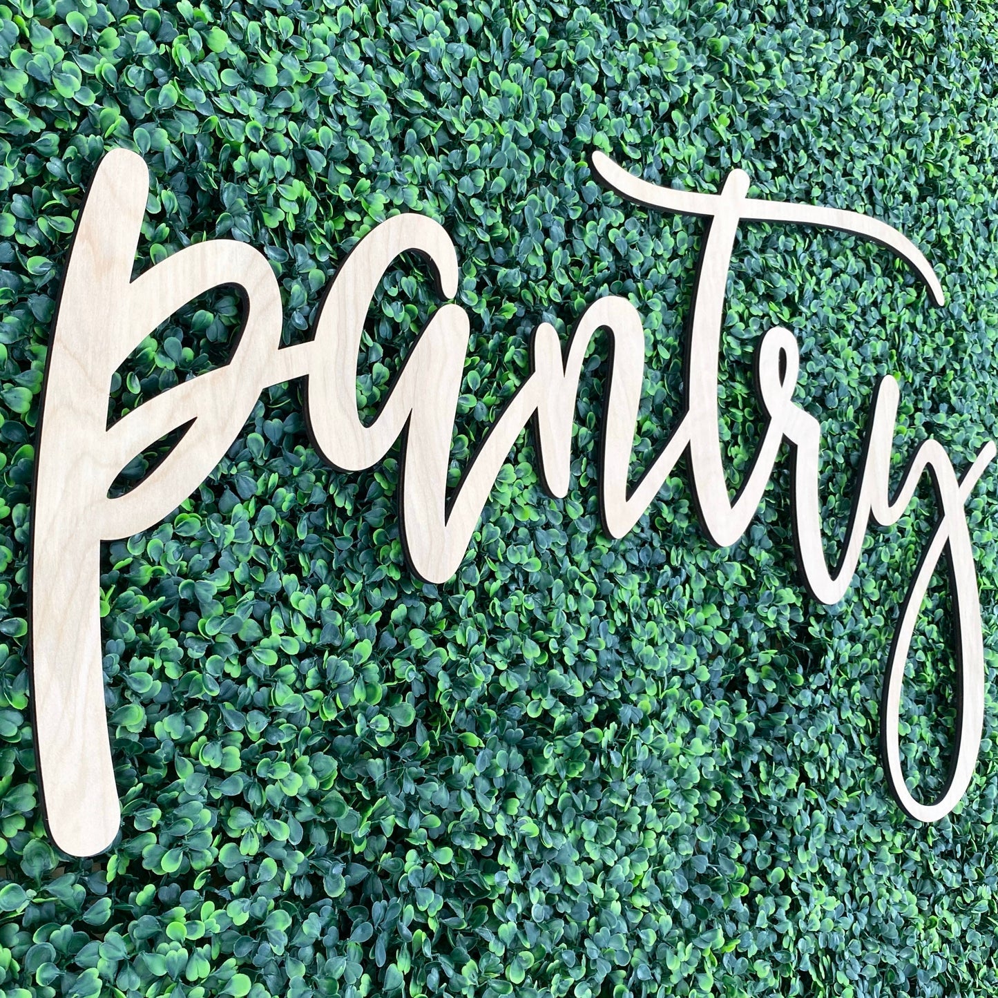 Farmhouse Pantry Door Sign - Rustic Kitchen Organization Label - Custom Housewarming Gift