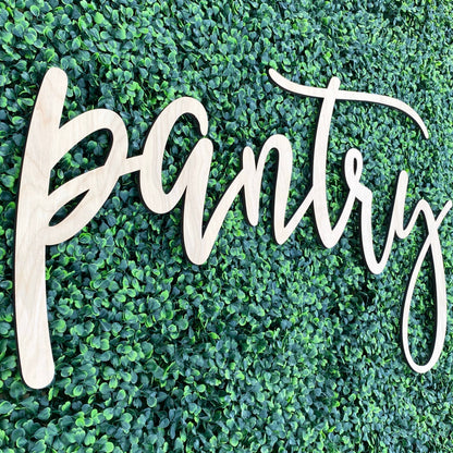 Farmhouse Pantry Door Sign - Rustic Kitchen Organization Label - Custom Housewarming Gift