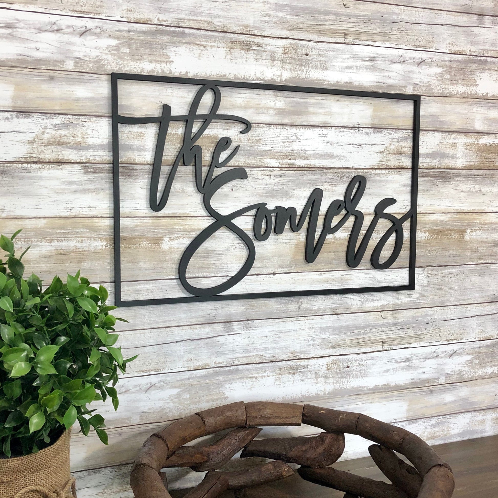 Custom 3D Wedding Last Name Sign - Laser Cut Family Name - Engagement Decor Ideas - Housewarming Gift - Personalized Plaque