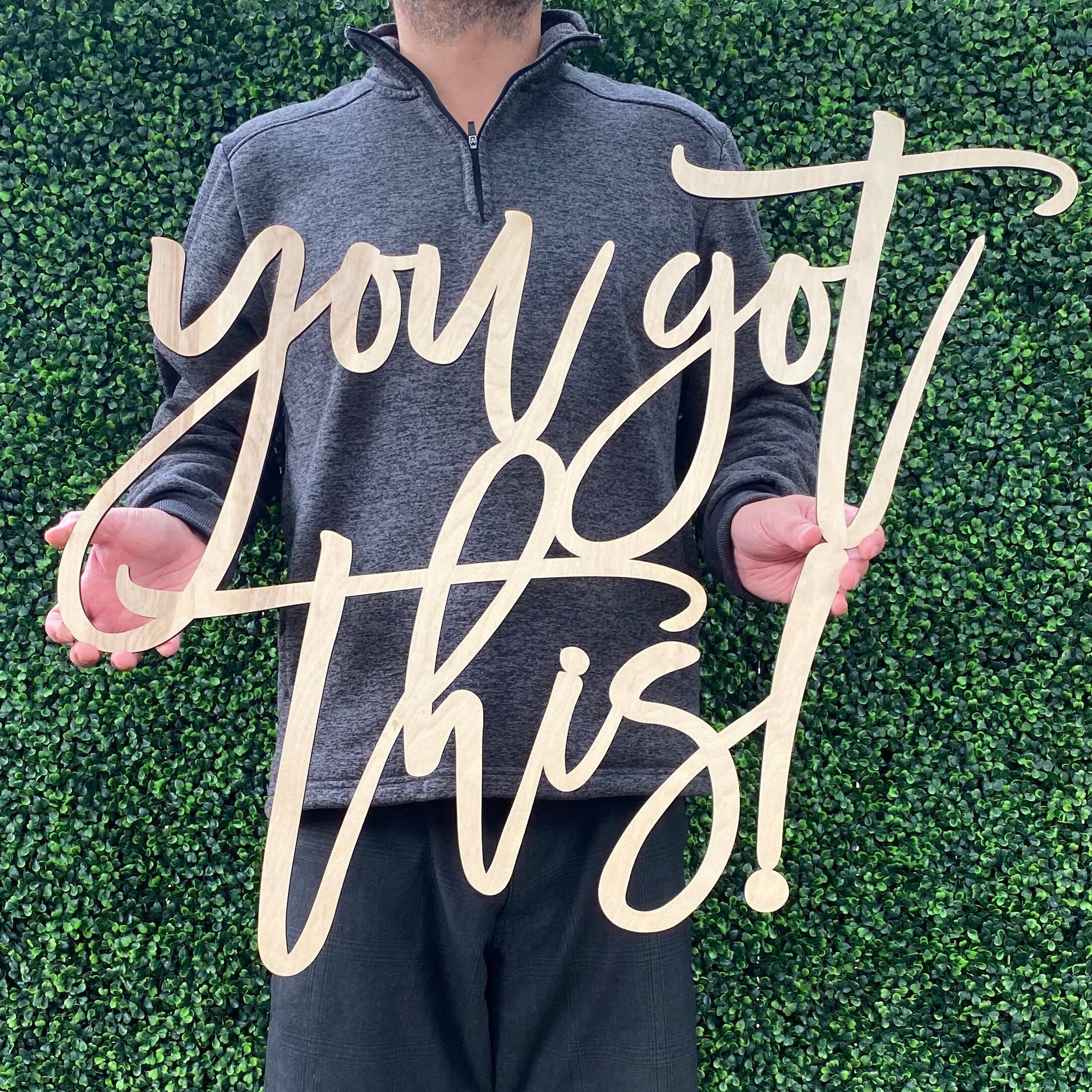 You Got This Wood Sign - Encouragement Inspirational Sign - Motivational Office Decor