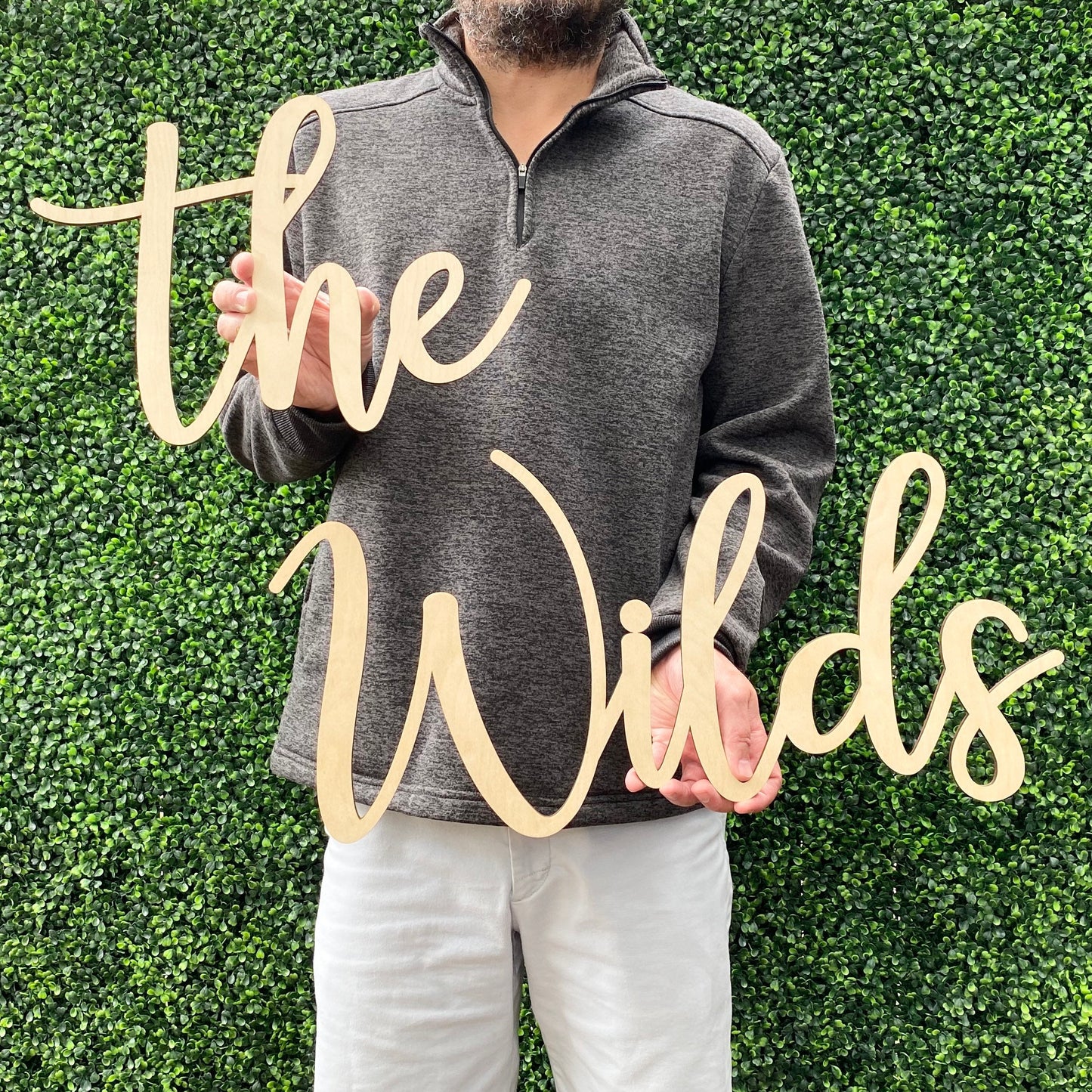 Large Signs for Special Events and Milestones - Custom Family Name Wood Word Cutout Sign - Custom Wood Word Cutout - Mantel Decor