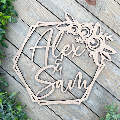 3D Name Sign - Boho Nursery Wall Decor - Custom Laser Cut Wooden Name Sign - Wedding Or Home Decor