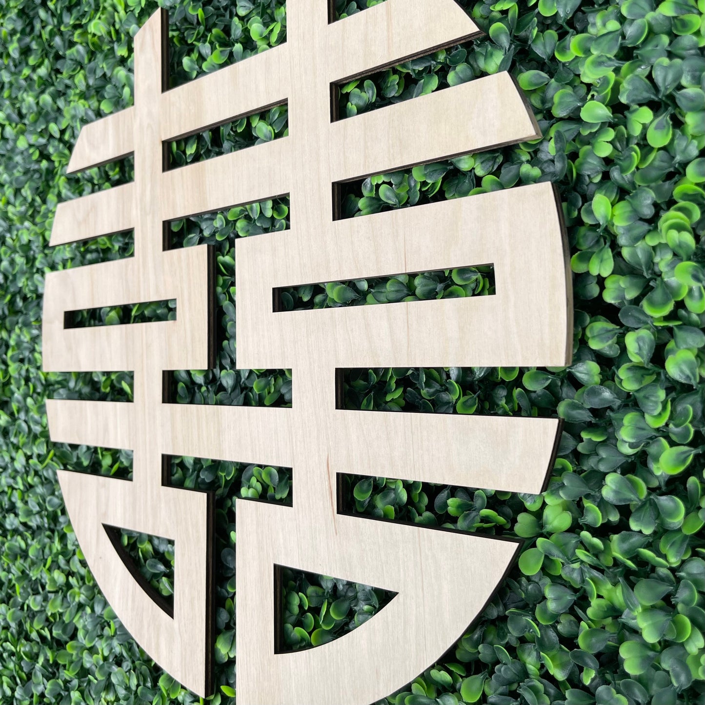 Double Happiness Wood Sign - Asian Wedding Decor - Good Luck Chinese Shuang Xi Tea Ceremony