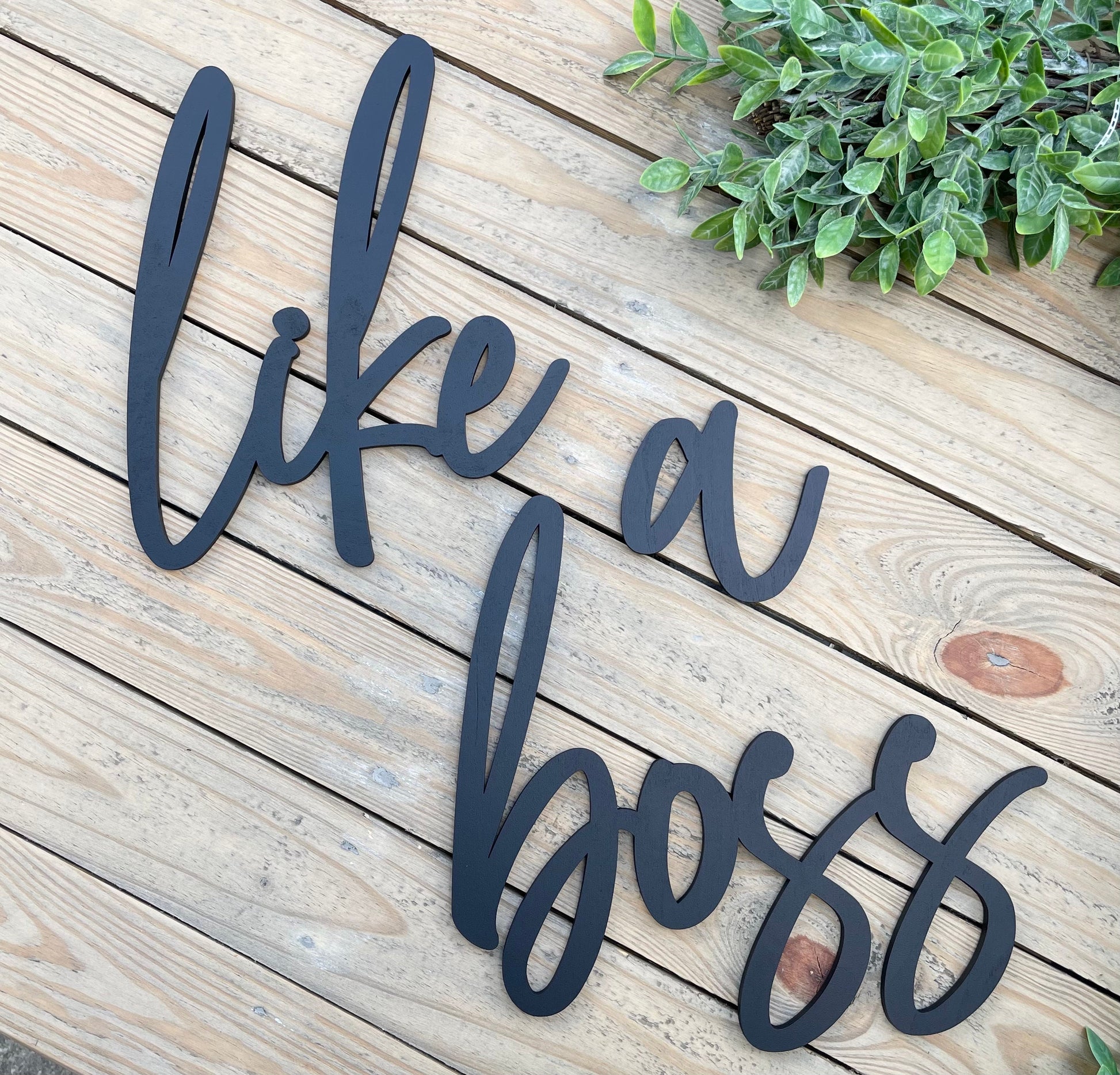 Like a Boss Sign - Home Office Decor - Boss Lady Gift Idea - Executive Office Decor