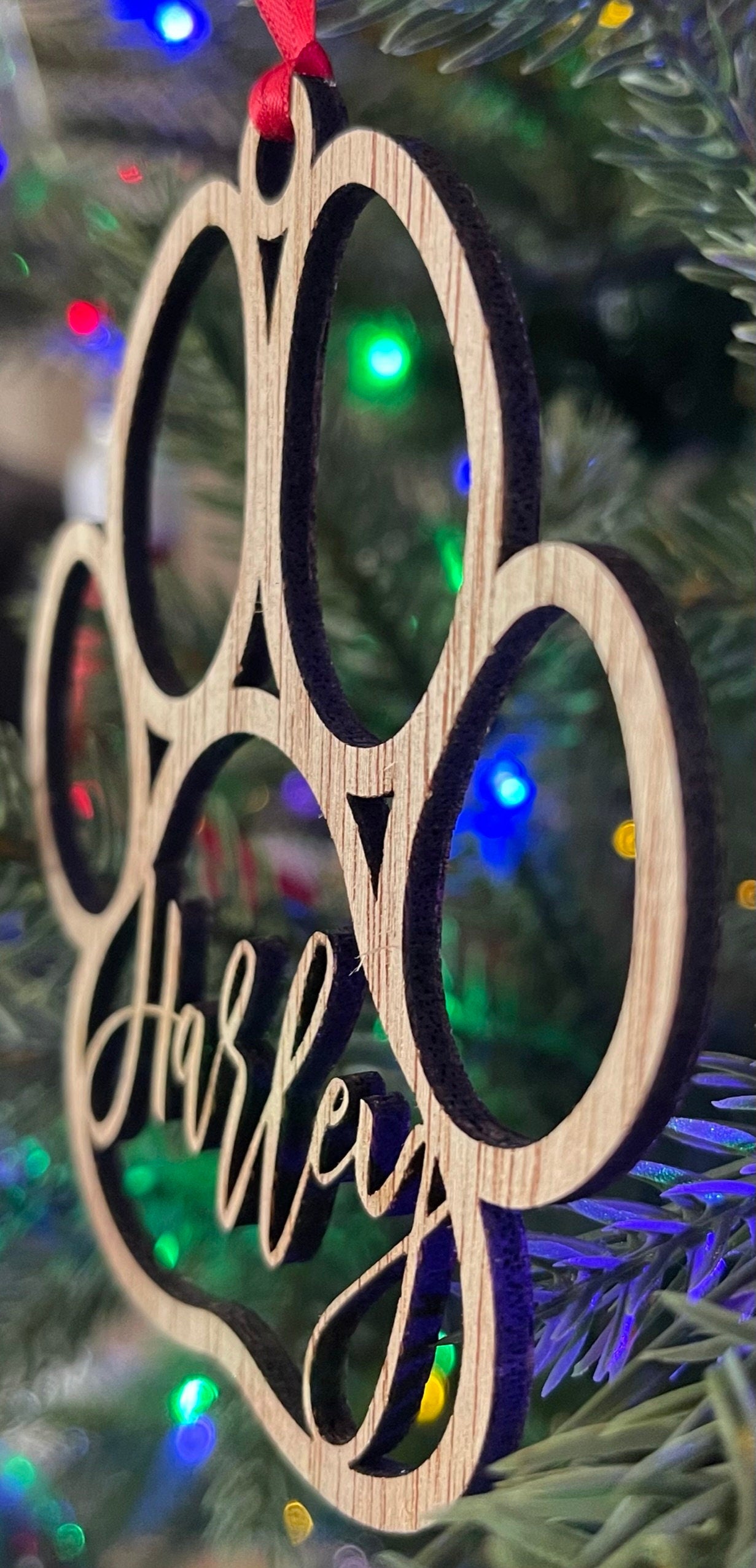 Personalized Pet Ornament - Dog Name Ornament - Custom Pet Gift - Pet Memorial