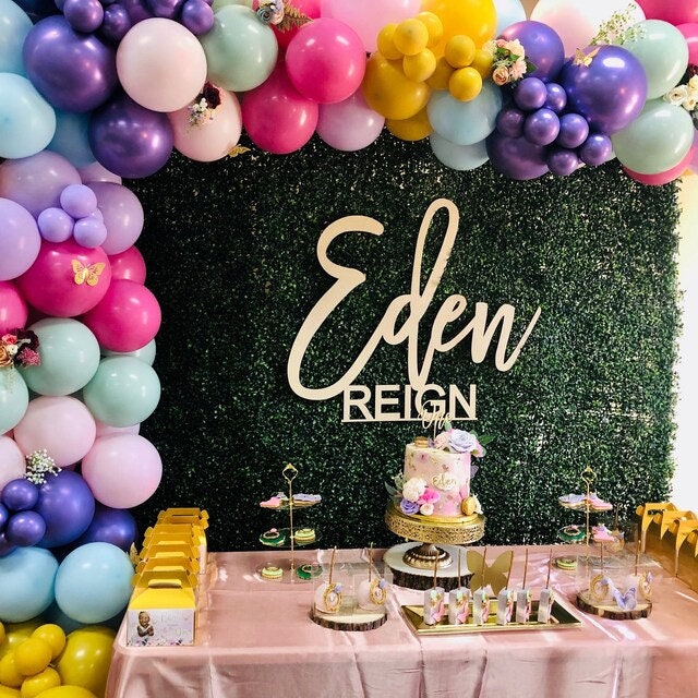 Personalized Kids Name Sign Wood - Children's Bedroom Name Sign - Big Girl/Boy Room - Birthday or Christmas Gift for Kids