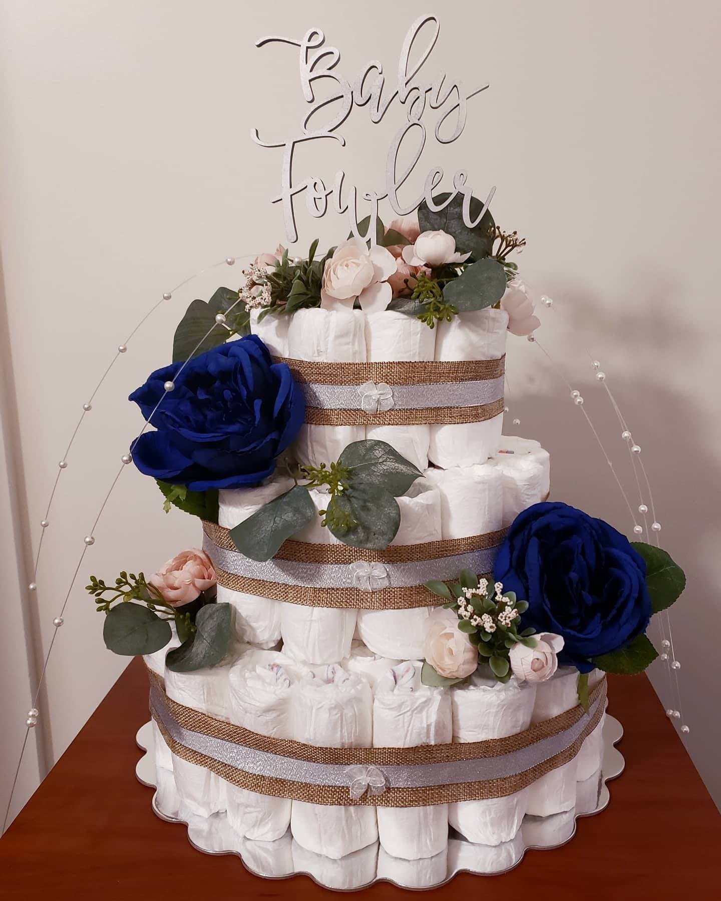 Baby Name Cake Topper - Personalized Baby Shower Decor - Custom Baby Name Girl or Boy Sign