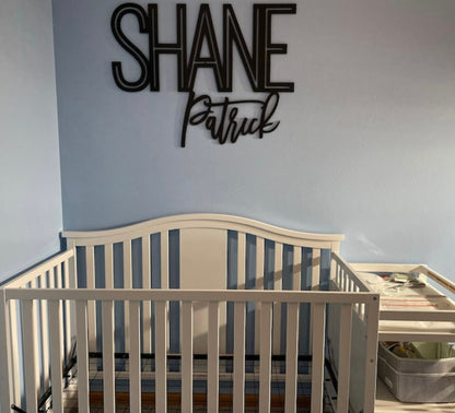 Personalized Boy Name Sign - Baby Boy Nursery Decor - Baby Shower Gift - Newborn Baby Decor - Little Man Cave Gift