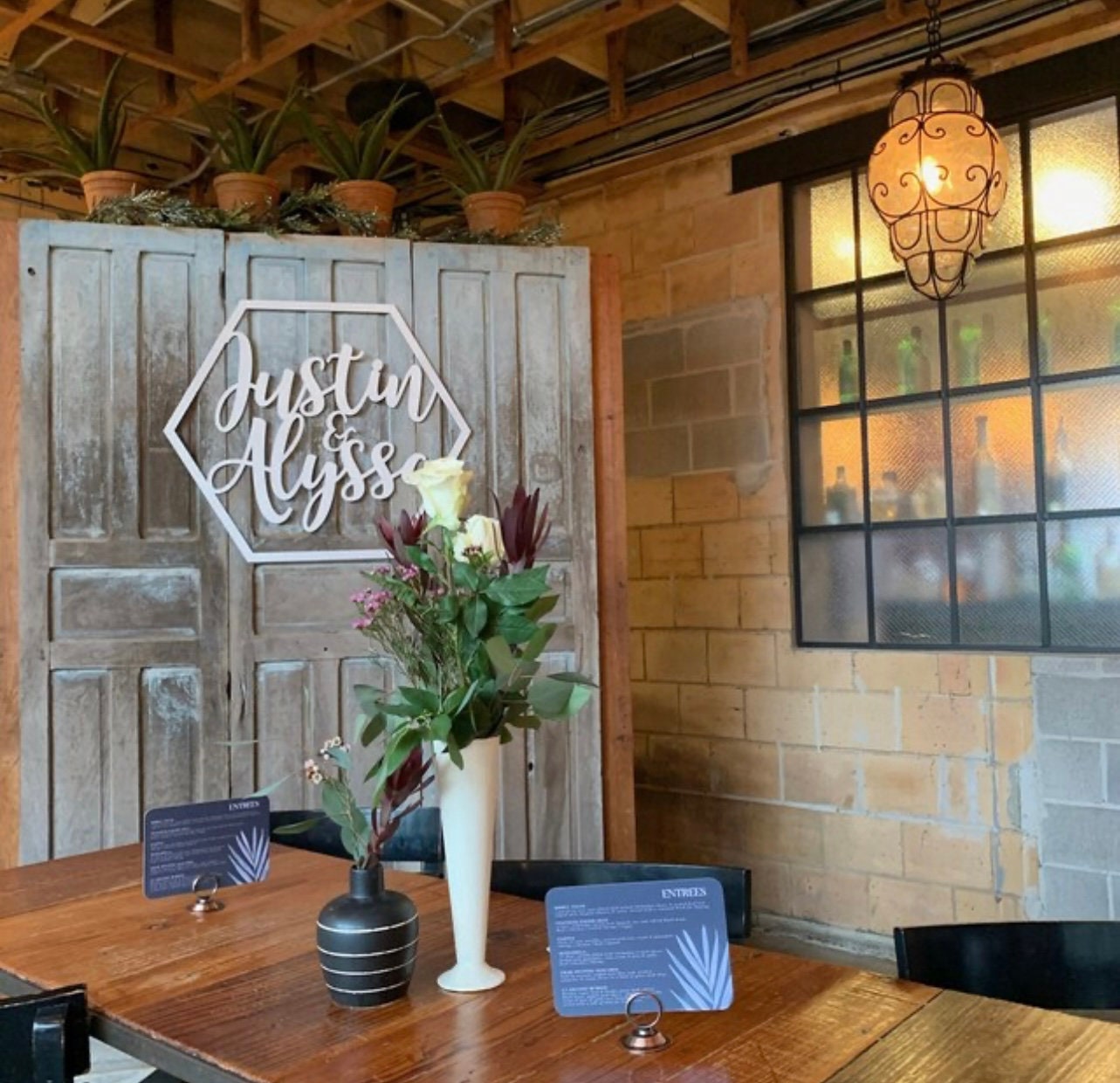 Hexagon 3D Name Sign - Geometric Wood Custom Family Sign - Nursery Name Sign - Modern Farmhouse Housewarming Gift