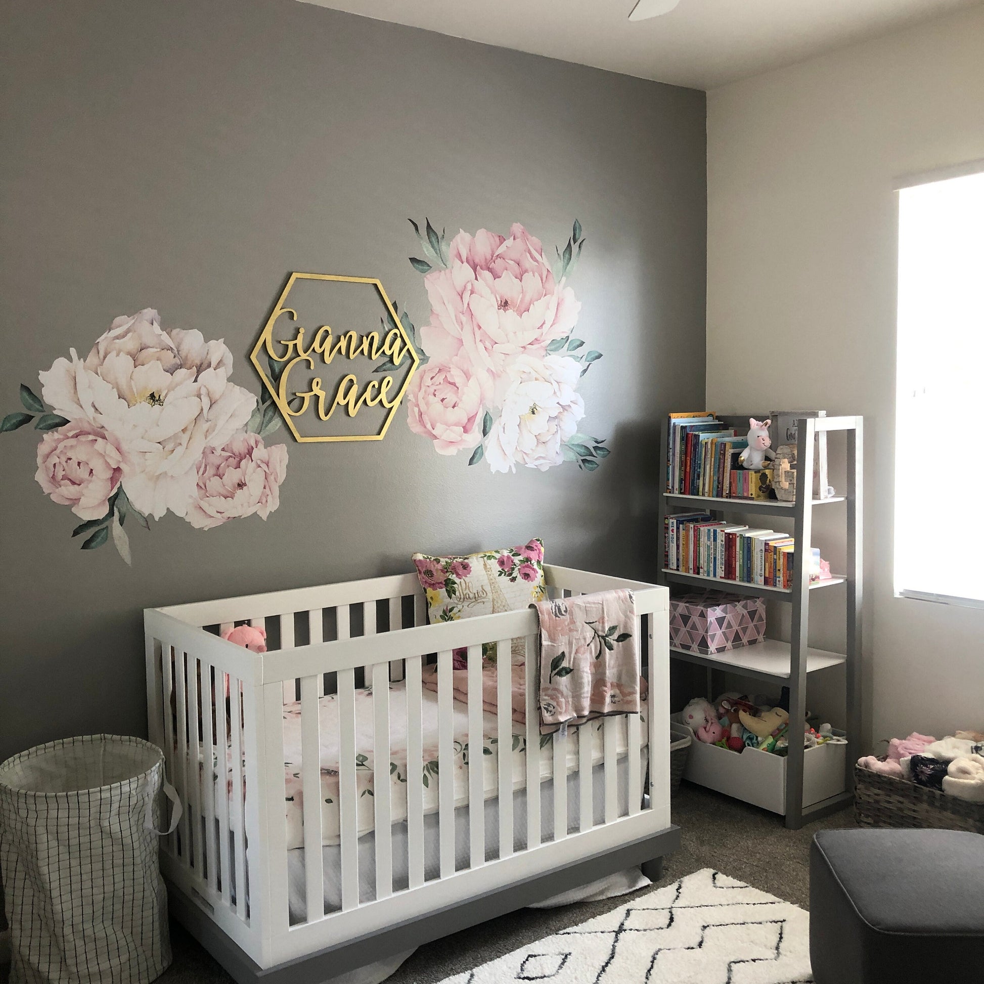 Hexagon 3D Name Sign - Geometric Wood Custom Family Sign - Nursery Name Sign - Modern Farmhouse Housewarming Gift