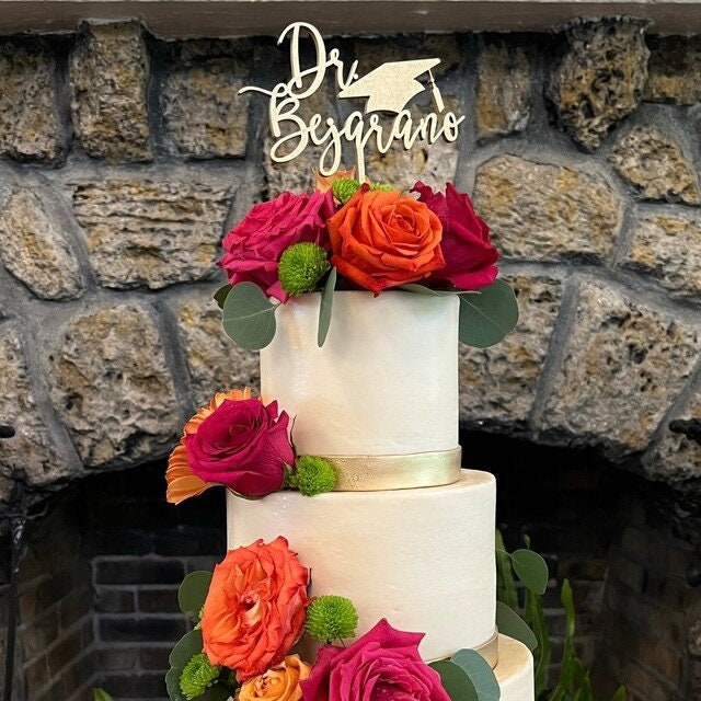Custom Text Cake Topper - Metallic Gold Party Decor - Personalized Text For Cake topper - Custom Birthday Text