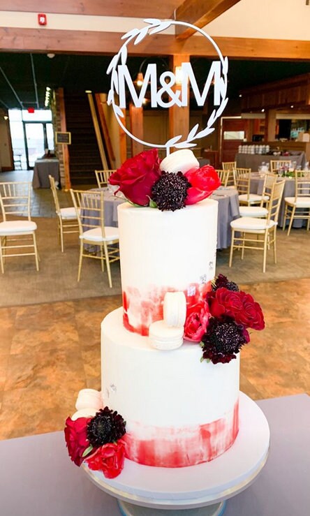 Personalized Last Name Wedding Cake Topper - Mr and Mrs Cake Sign for Bridal Shower, Engagement & Reception