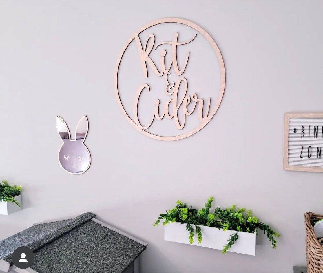 Laser Cut Wood Couple Name Sign - Engagement Custom Backdrop Party Decor - New Couple Christmas Gift Idea