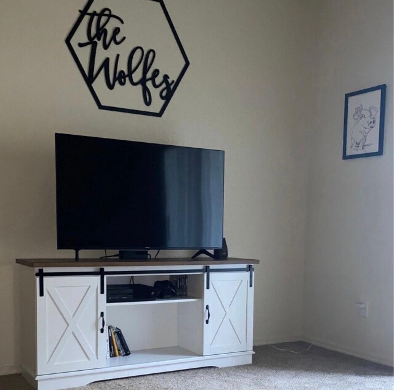 Hexagon 3D Name Sign - Geometric Wood Custom Family Sign - Nursery Name Sign - Modern Farmhouse Housewarming Gift