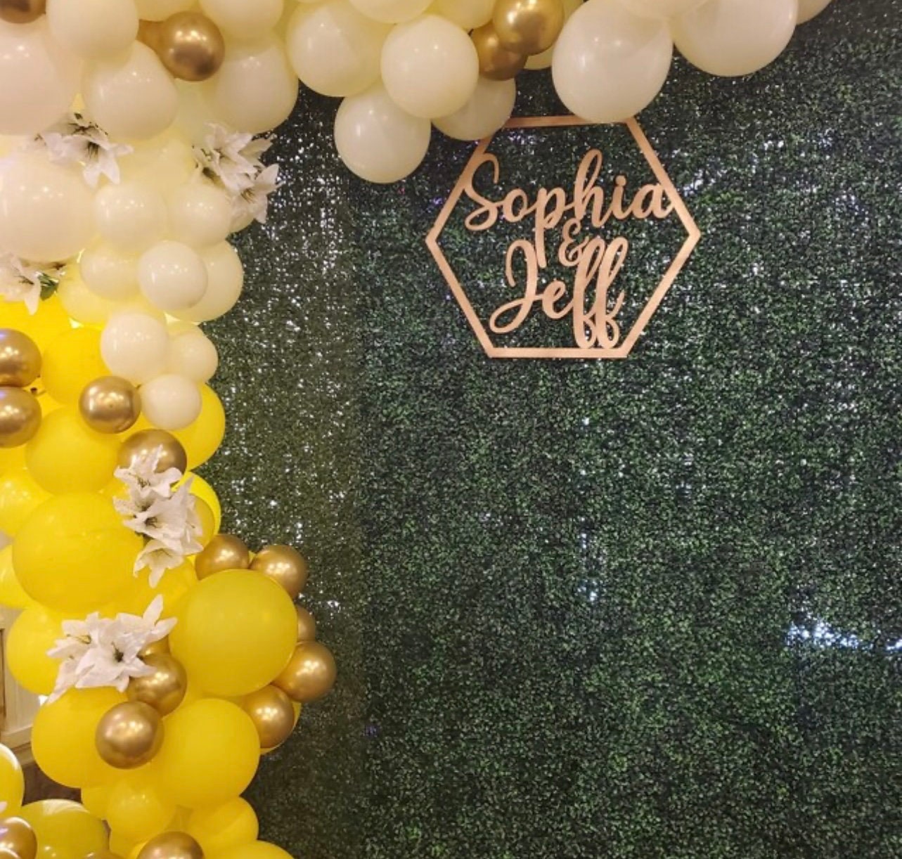 Hexagon 3D Name Sign - Geometric Wood Custom Family Sign - Nursery Name Sign - Modern Farmhouse Housewarming Gift