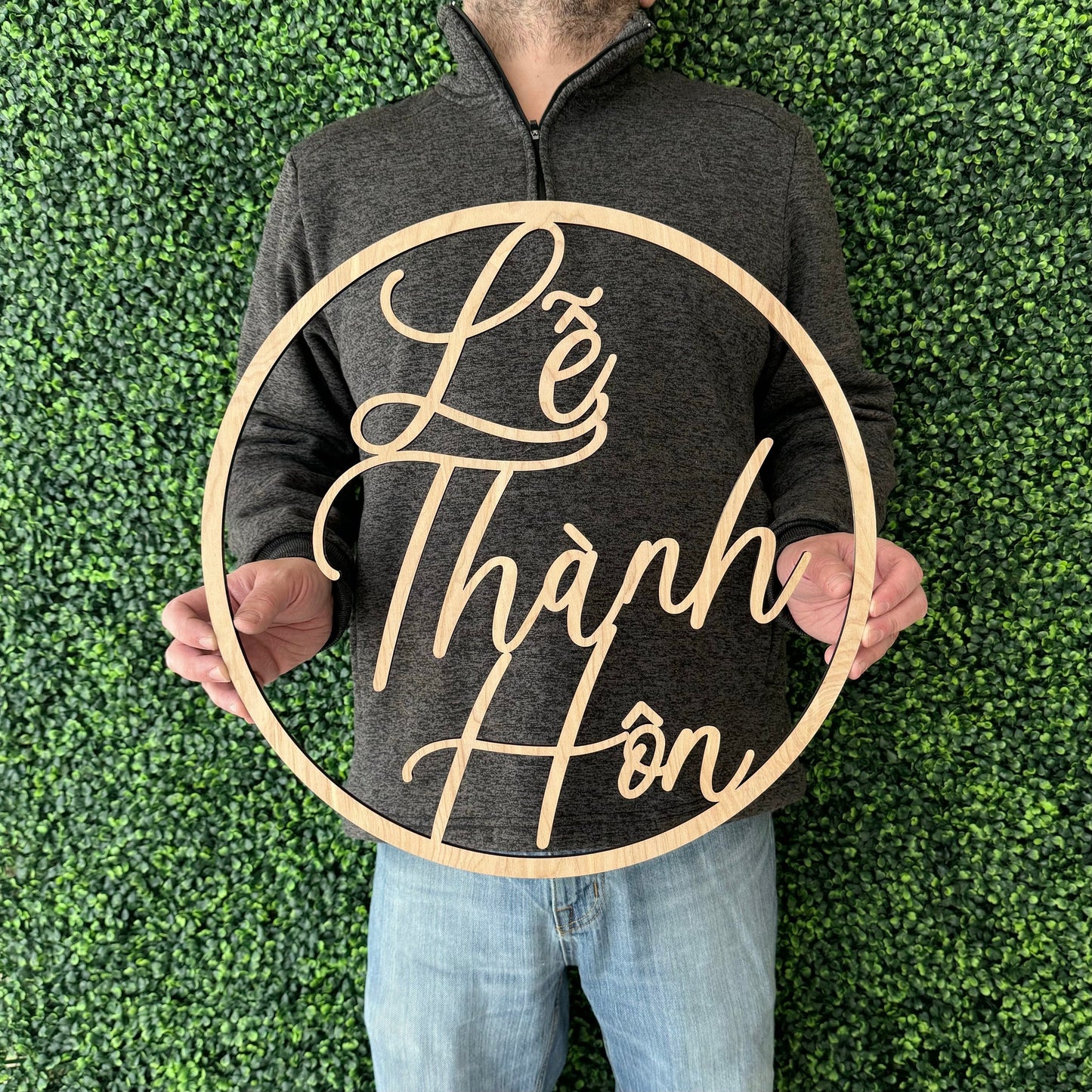 Lễ Thành Hôn Vietnamese Wedding Sign - Asian Tea Ceremony Marriage