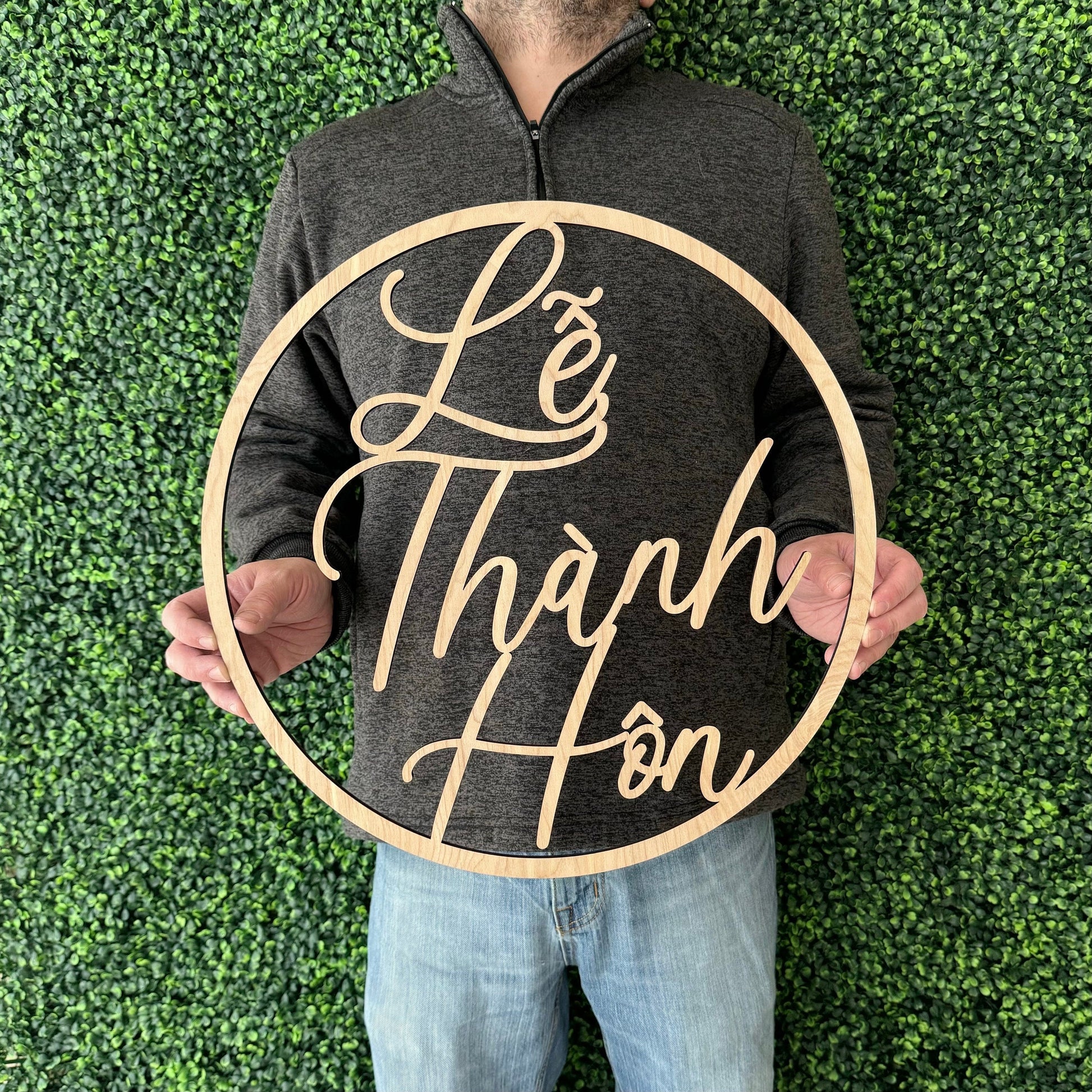 Lễ Thành Hôn Vietnamese Wedding Sign - Asian Tea Ceremony Marriage