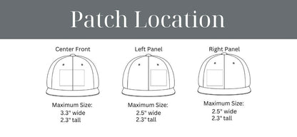 A Lil Bougie Patch for Hats, Carbon Silver Engraved Leatherette