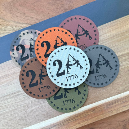 2A Guns That Second Amendement Hat Patch, Men's leather hat patch, patches for hats