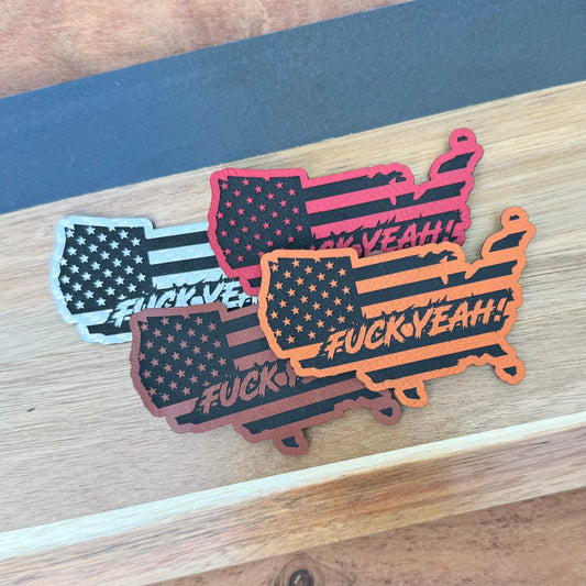 Fuck Yeah American USA Flag Hat Patch