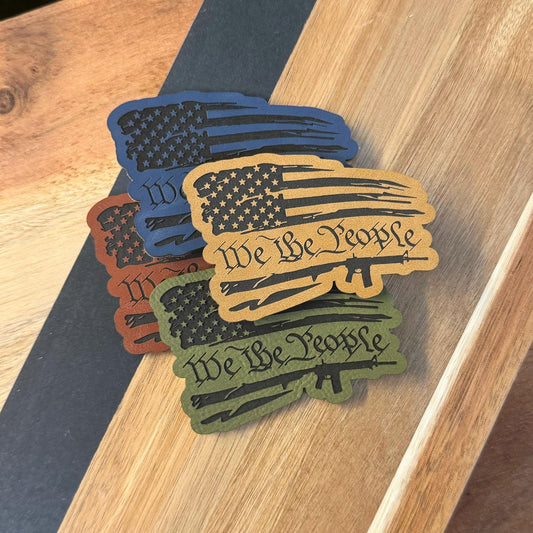 We The People Flag Guns Hat Patch, 2nd Amendment Gift Patch, Iron on patches for bags or hats
