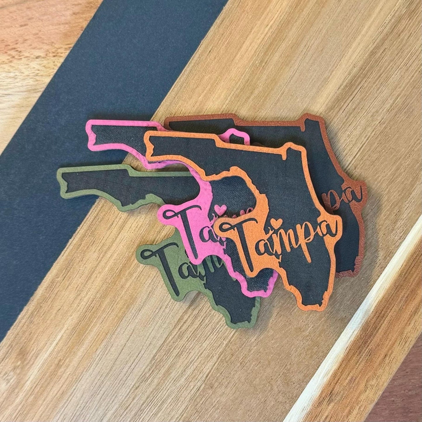 Tampa Florida Hat Patch, Wholesale Patches, Bulk Leatherette Patches