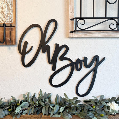 Oh Boy Baby Shower Sign