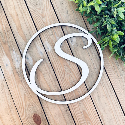 Initial Monogram Sign