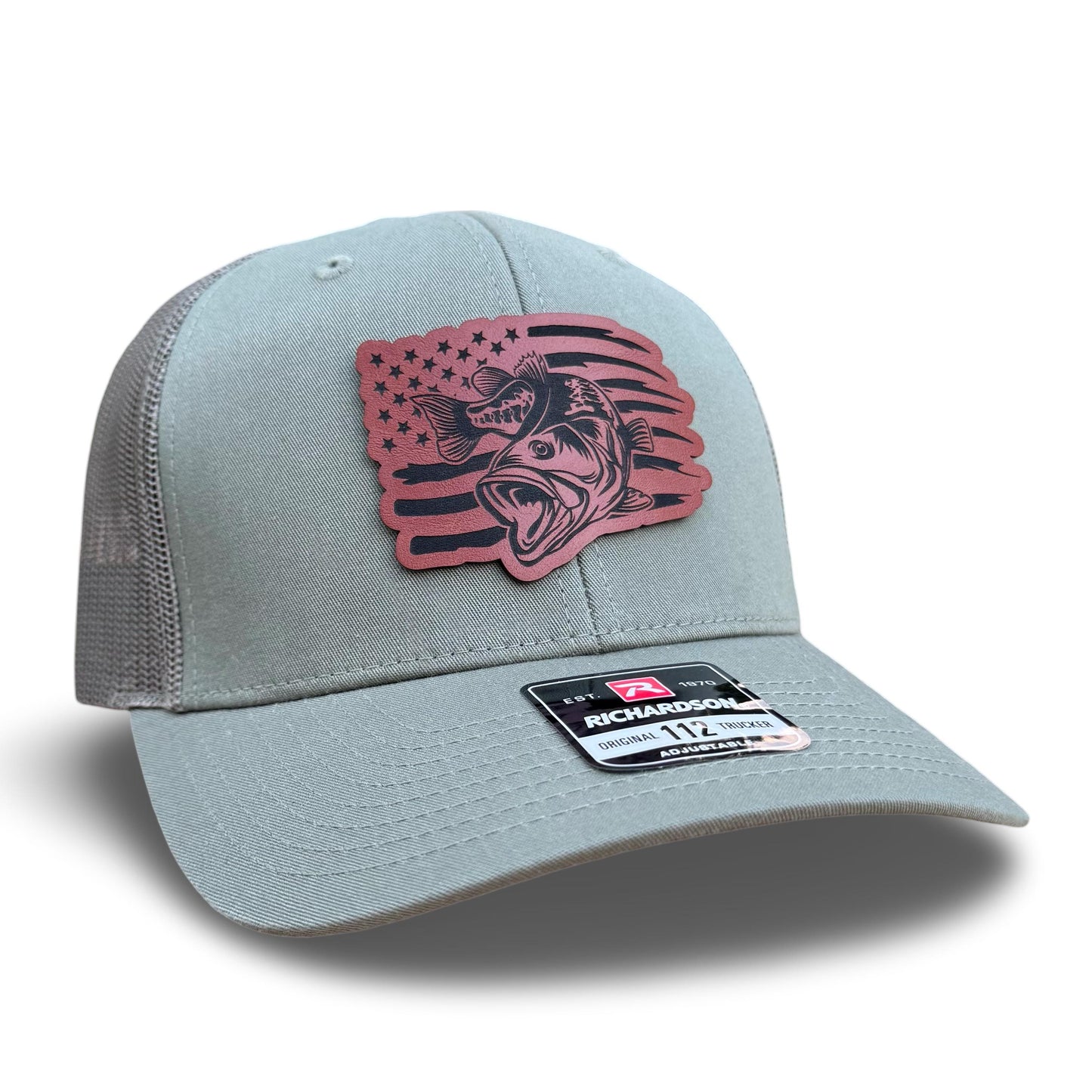 Bass Fishing Hat - Largemouth Bass Trucker Hat - Fisherman Gift for Dad - Angler Apparel Outdoorsman Gear