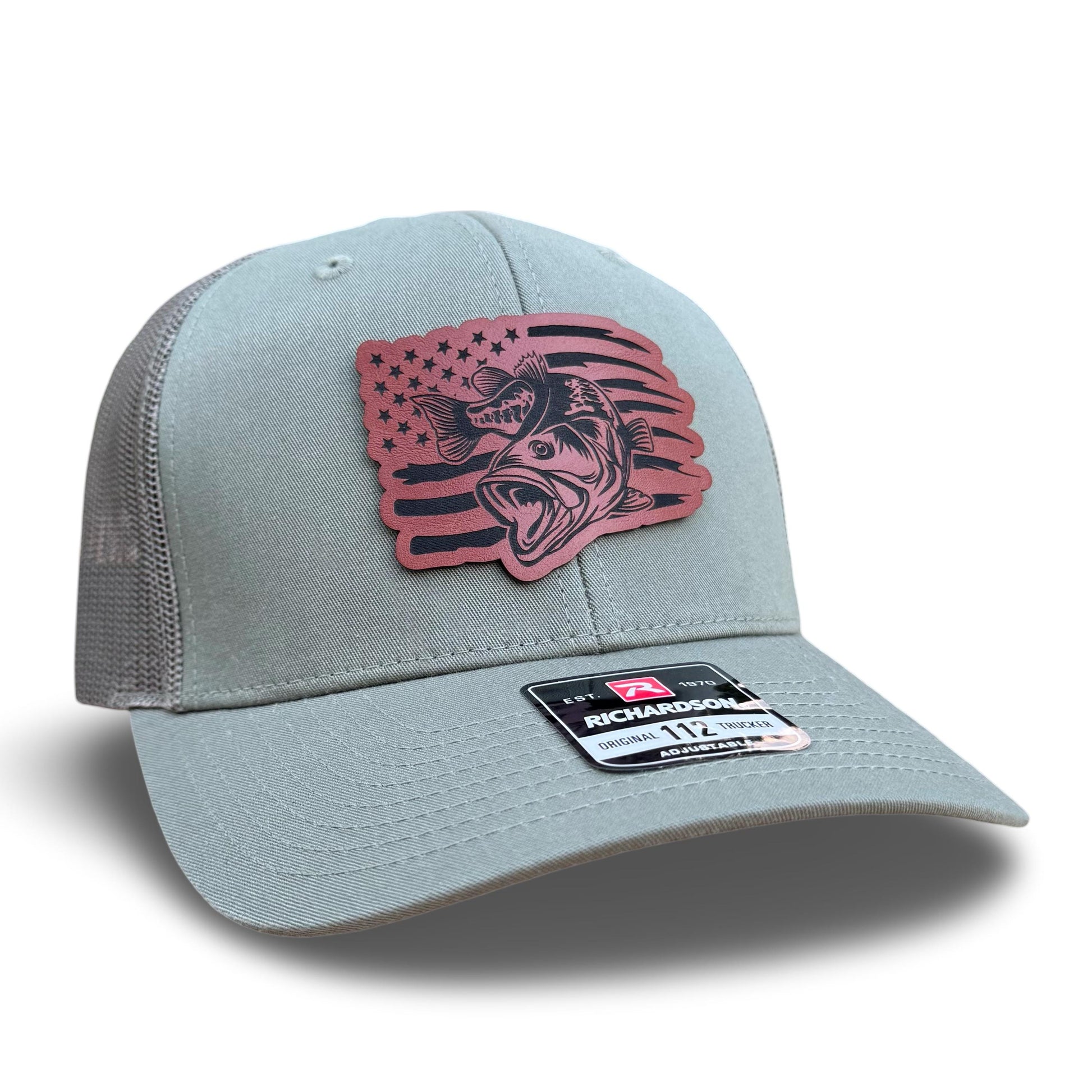 Bass Fishing Hat - Largemouth Bass Trucker Hat - Fisherman Gift for Dad - Angler Apparel Outdoorsman Gear