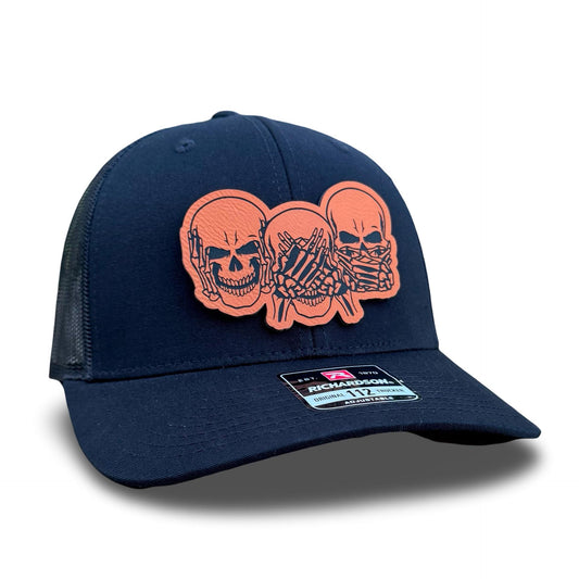 Skeleton Skull Patch Hat