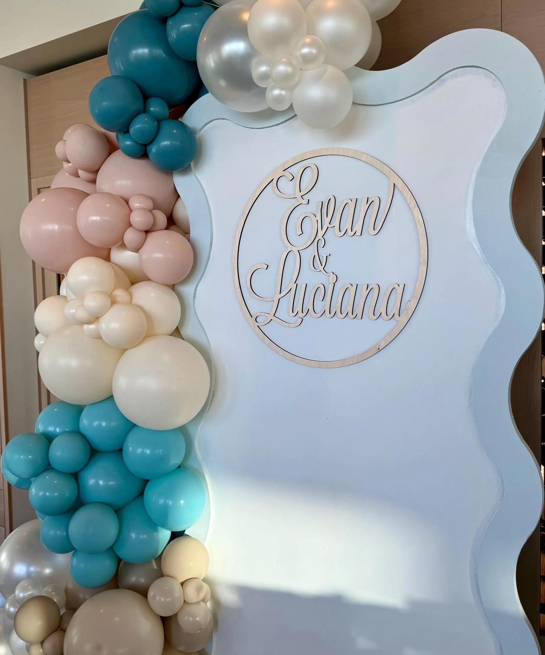 Wedding Logo Custom Sign - Personalized Monogram or Crest - Event Branding Backdrop - Sweetheart Table Decor - Business Logo Sign