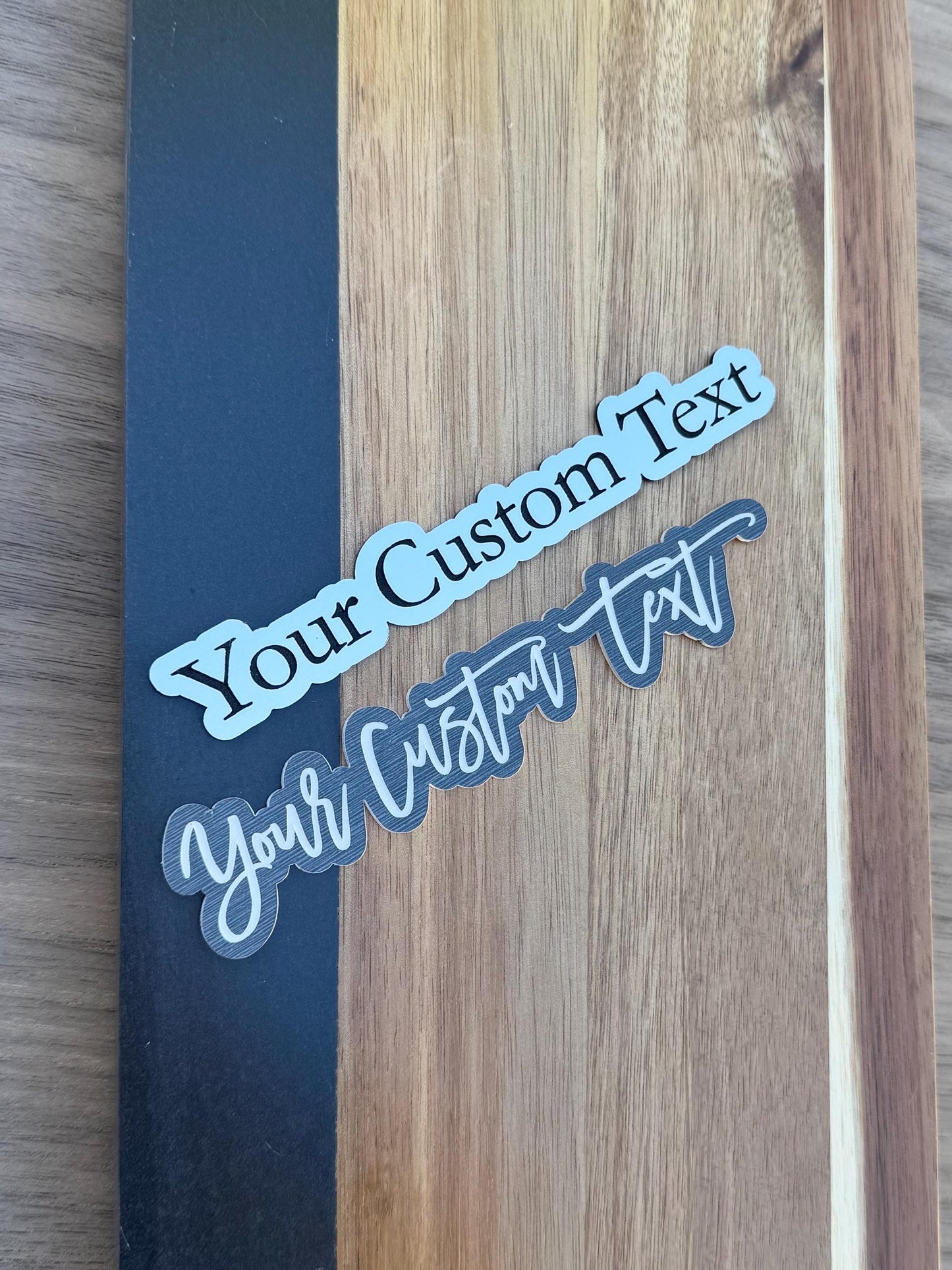 Custom Car Name Badge - Engraved Acrylic Emblem - Personalized Car Text Badge - Custom Auto Nameplate