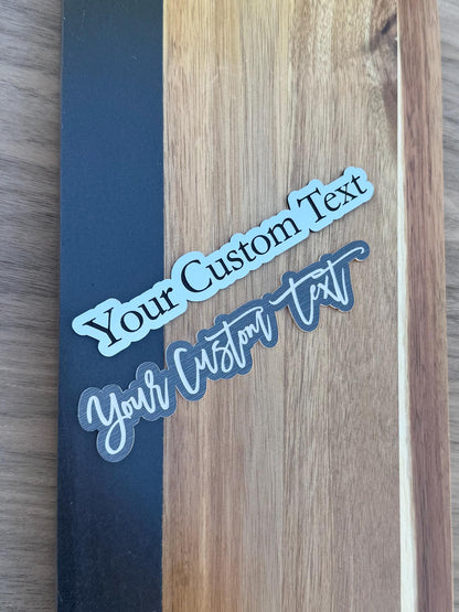 Custom Car Name Badge - Engraved Acrylic Emblem - Personalized Car Text Badge - Custom Auto Nameplate