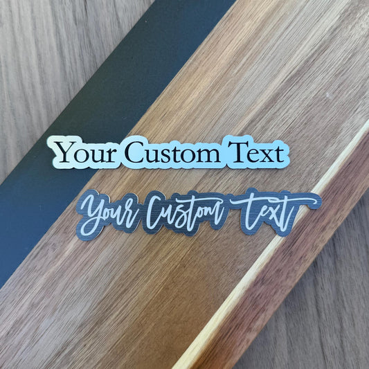 Custom Car Name Badge - Engraved Acrylic Emblem - Personalized Car Text Badge - Custom Auto Nameplate