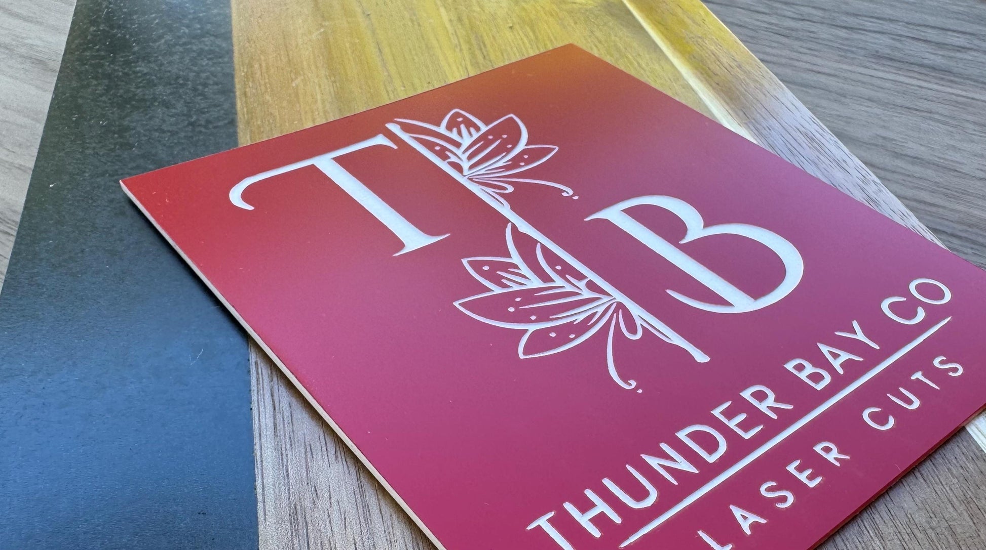 Custom Engraved Acrylic Business Sign with Logo – Modern Office & Reception Sign