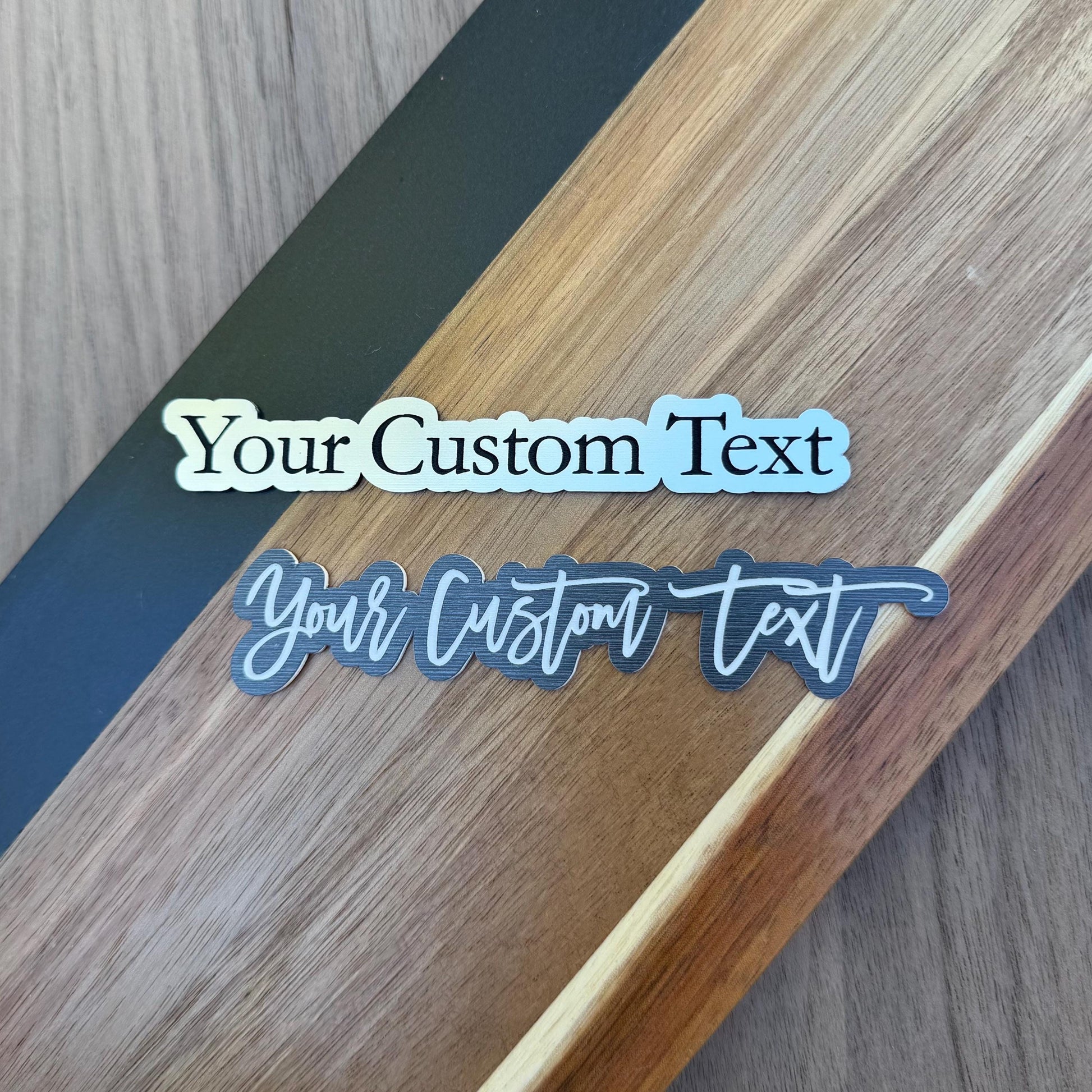 Custom Acrylic Business Name Plaque for Social Media - Instagram Photo Prop Sign - TikTok Content Creator Plaque