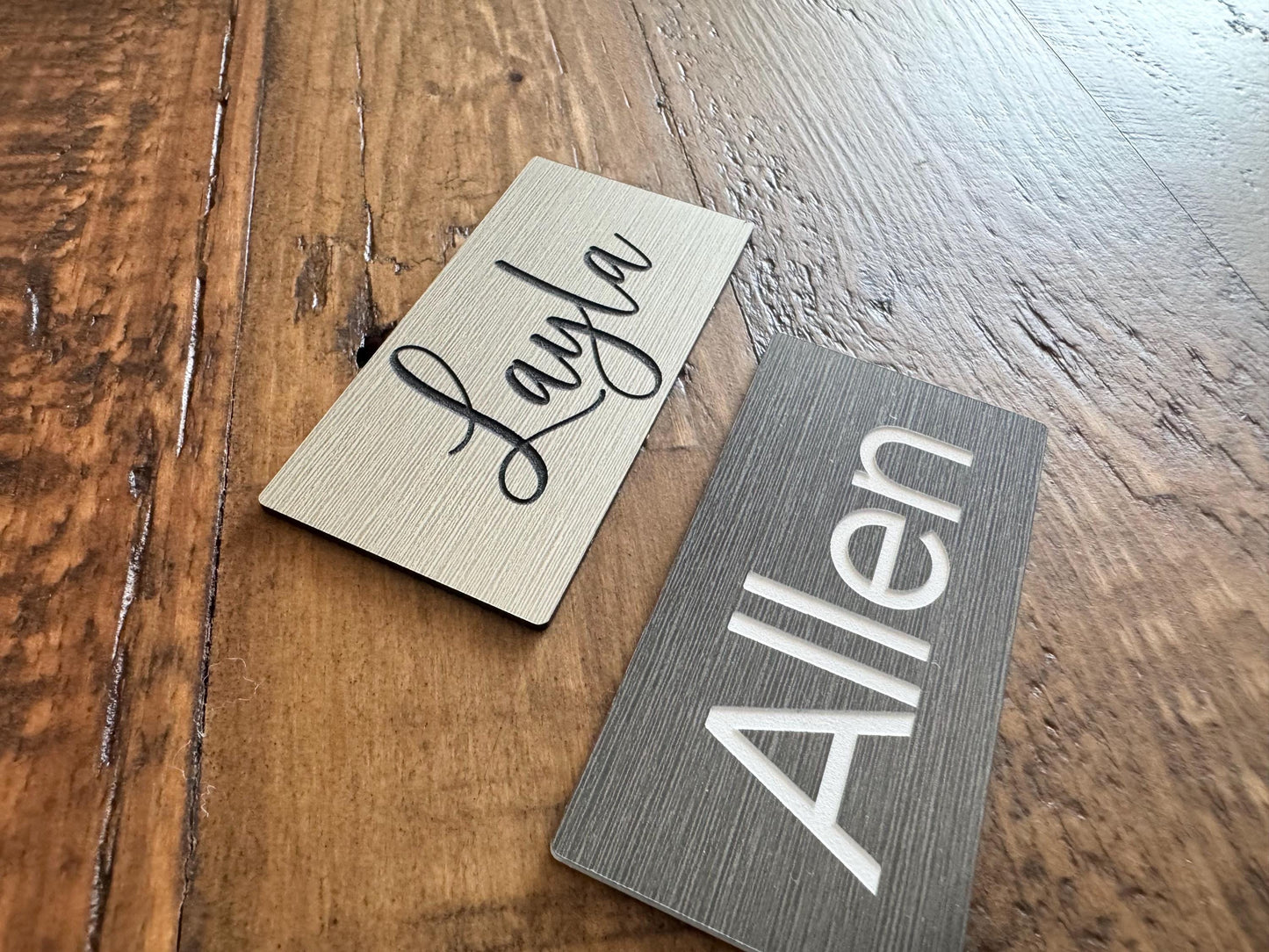 Custom Engraved Name Tags - Personalized Engraved Employee Office Name Tags - Professional Name Badges