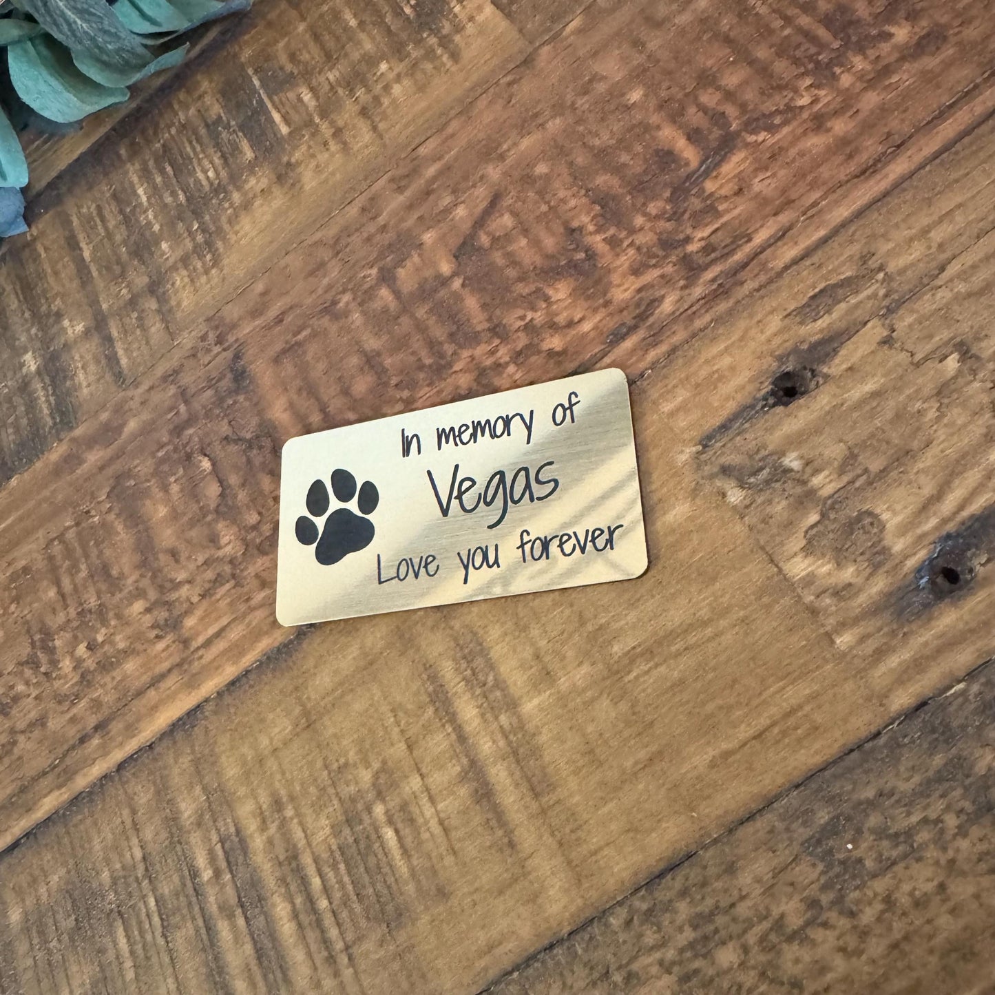 Personalized Dog Memorial Plaque - Custom Engraved Pet Loss Gift - Rainbow Bridge Plate