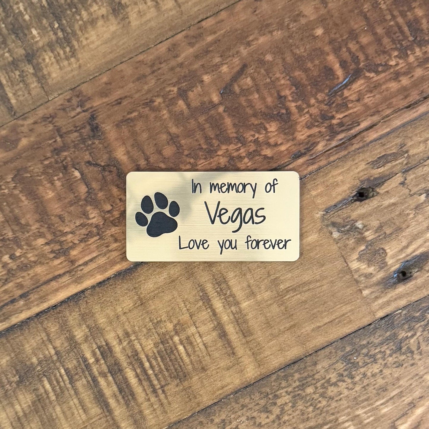 Personalized Dog Memorial Plaque - Custom Engraved Pet Loss Gift - Rainbow Bridge Plate